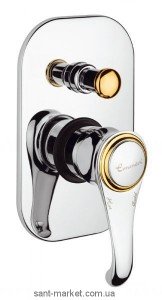 Змішувач прихований (вбудований) EMMEVI колекція Tiffany хром / золото CO6019