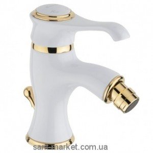 Emmevi Tiffany Смеситель белый-золото BO6004