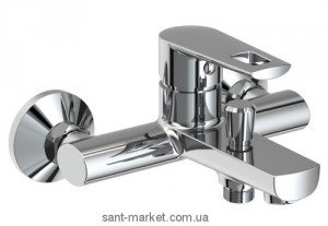 Змішувач одинважільний для ванни з коротким виливом Volle Колекція Benita хром 15172100