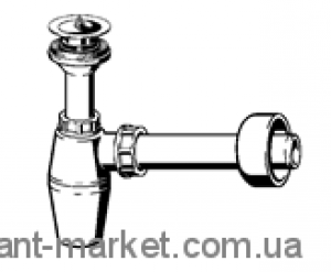 Viega Сифон для кухонной мойки 1 1/2*1 1/2 (пластик)137182