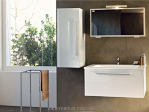 Kolpa-san Набор мебели для ванной белый/красный Hana 80