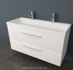 Тумба з раковиною Kolpa-San Jolie підвісна 120.6х66х50 біла OUJ 120