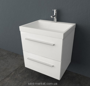 Тумба с раковиной Kolpa-San Jolie подвесная 60.6х50х66 белая OUJ 60