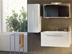 Kolpa-san Набор меблів для ванної білий / червоний Hana 80