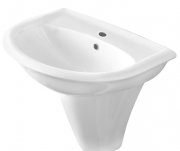 Раковина для ванної на п'єдестал Olympia колекція Federica біла 08.40