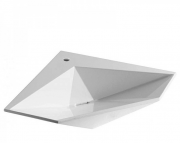 Раковина для ванной подвесная Olympia коллекция Crystal белая 34.KR