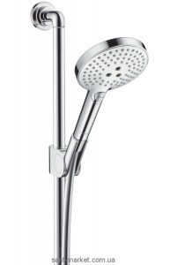 Душовий гарнітур зі штангою Hansgrohe колекція Axor Citterio хром 27991000