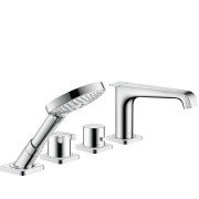 Змішувач з термостатом на борт ванни з душем Hansgrohe колекція Axor Citterio E хром 36410000