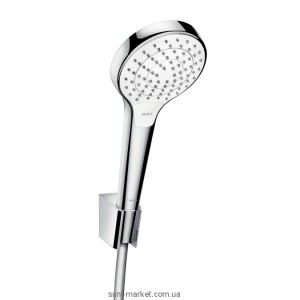 Душовий гарнітур з настінним тримачем Hansgrohe колекція Croma Select S Vario хром / білий 26421400