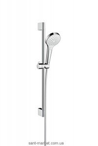 Душовий гарнітур зі штангою Hansgrohe колекція Croma Select S Vario хром / білий 26562400