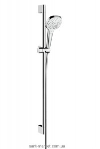 Душовий гарнітур зі штангою Hansgrohe колекція Croma Select E Multi EcoSmart хром / білий 26591400