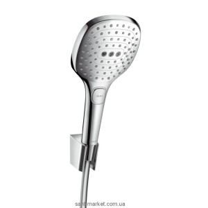 Душевой гарнитур с настенным держателем Hansgrohe коллекция Raindance Select E хром 26720000