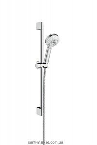 Душовий гарнітур зі штангою Hansgrohe колекція Crometta 100 Multi хром / білий 26650400