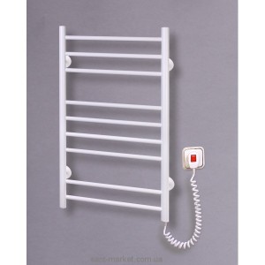 Электрический полотенцесушитель Elna 480х880х80 Лесенка-9 (белая)