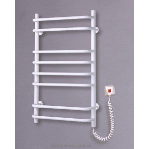 Електричний полотенцесушитель Elna 500х830х130 драбинка Стандарт-8 (білий)