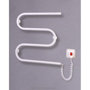 Електричний полотенцесушитель Elna 500х550х70 Змійка М (біла)