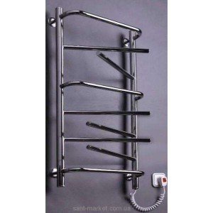 Електричний полотенцесушитель Elna 540х950х140 драбинка хром Елна-9 поворотна (нерж)