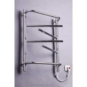  Электрический полотенцесушитель Elna 440х660х130 лесенка хром Элна-6 поворотная (нерж)