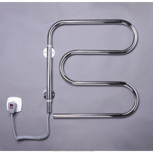  Электрический полотенцесушитель Elna 500х570х40 хром Змейка-М поворотная (нерж)