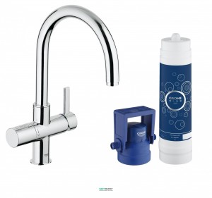 Набор смеситель для кухни с фильтром Grohe Blue однорычажный 33249001