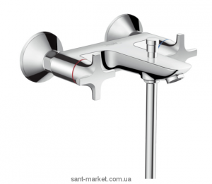 Змішувач двохвентильний з коротким виливом Hansgrohe колекція Logis Classic хром 71240000