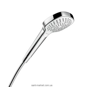 Душевая лейка Hansgrohe коллекция Croma Select E Multi EcoSmart хром/белый 26811400