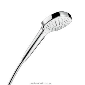Душова лійка Hansgrohe колекція Croma Select E Vario хром / білий 26812400