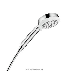 Душова лійка Hansgrohe колекція Crometta 100 Vario EcoSmart хром / білий 26827400