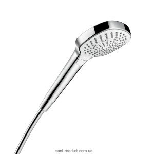 Душова лійка Hansgrohe колекція Croma Select E Multi EcoSmart хром / білий 26811400