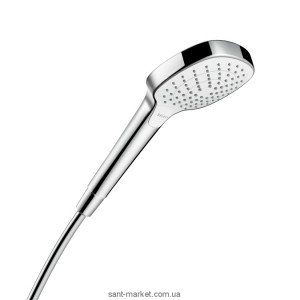 Душова лійка Hansgrohe колекція Croma Select E Vario EcoSmart хром / білий 26813400