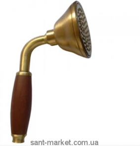Душова лійка з дерев'яною ручкою Bugnatese бронза RICBR19151 legno