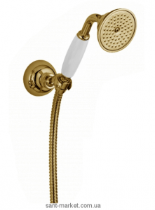 Душовий гарнітур з настінним тримачем Bugnatese золото RICDO19701