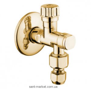 Bugnatese Кран запірний з фільтром для умивальника золото RICDO19251