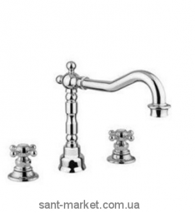 Змішувач для раковини двухвентильний Bugnatese колекція Arcadia золото ARCDO8312