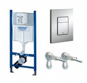 Система інсталяції для підвісного унітазу Grohe Rapid SL 3в1 50х113х14 5 38878000 клавіша хром