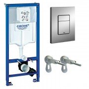 Система інсталяції для підвісного унітазу Grohe Rapid SL 3в1 50х113х14 5 38878BR0 клавіша титан