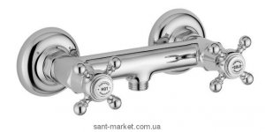 Смеситель для душа настенный двухвентильный Bugnatese коллекция Arcadia хром ARCCR8346