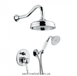 Bugnatese Душ комплект Oxford змішувач термостат вбудову-й з автом-м переключ-м бронза OXBR6364