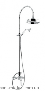Bugnatese Душевая колона Oxford термостат с верхней душ + ручной душ-й лейкой хром OXCR6337C