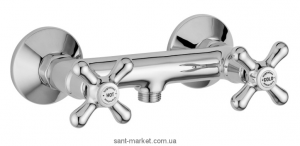 Смеситель для душа настенный двухвентильный Bugnatese коллекция Old'800 хром OLDCR046
