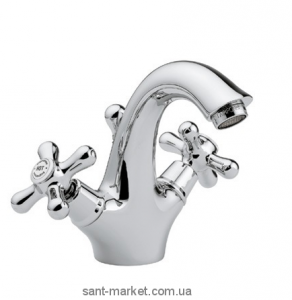 Смеситель для раковины двухвентильный с донным клапаном Bugnatese коллекция Old'800 хром OLDCR034