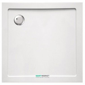 Душевой поддон акриловый квадратный Eger Rudas 90x90х5 белый 599-001/2