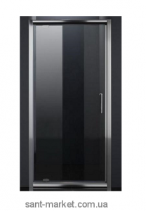 Душові двері в нішу Eger скляна орні 90х185 599-150-90