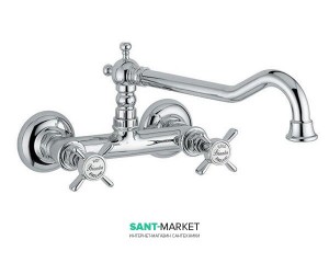 Змішувач для кухні Bugnatese Princeton двухвентильний ретростиль PRICR852