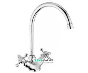 Смеситель для кухни Bugnatese Lady двухвентильный ретростиль LADCR951