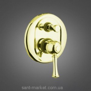 Змішувач прихований (вбудований) Bugnatese колекція Denver золото DENDO6472