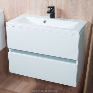 Тумба підвісна Буль-Буль Rodos 690х342х525 з раковиною Elina 700 білий 11307012200