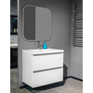 Тумба подвесная Буль-Буль Borneo 795x475x712 с раковиной Lucia 800 белый 10108012200