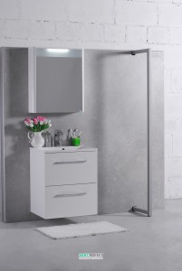 Комплект мебели для ванной Буль-Буль Santorini белый