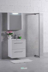 Комплект мебели для ванной Буль-Буль Santorini белый